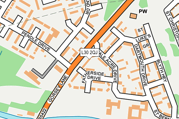 L30 2QJ map - OS OpenMap – Local (Ordnance Survey)