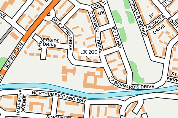 L30 2QQ map - OS OpenMap – Local (Ordnance Survey)