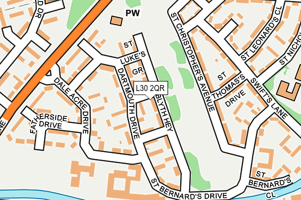 L30 2QR map - OS OpenMap – Local (Ordnance Survey)