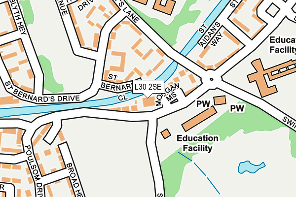 L30 2SE map - OS OpenMap – Local (Ordnance Survey)