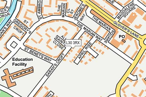 L30 3RX map - OS OpenMap – Local (Ordnance Survey)