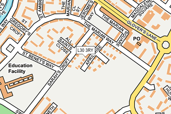L30 3RY map - OS OpenMap – Local (Ordnance Survey)