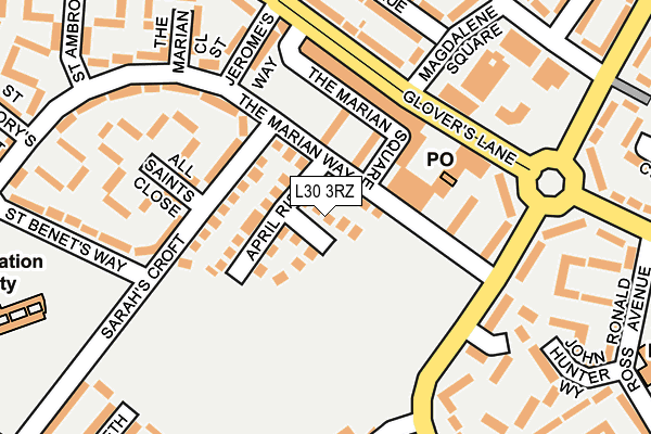 L30 3RZ map - OS OpenMap – Local (Ordnance Survey)