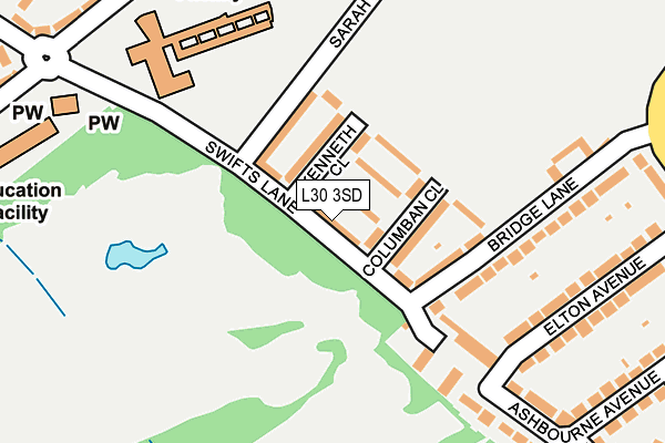 L30 3SD map - OS OpenMap – Local (Ordnance Survey)