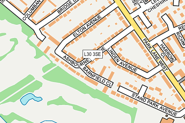 L30 3SE map - OS OpenMap – Local (Ordnance Survey)