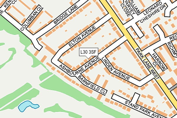 L30 3SF map - OS OpenMap – Local (Ordnance Survey)