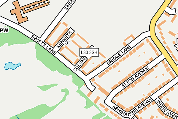 L30 3SH map - OS OpenMap – Local (Ordnance Survey)