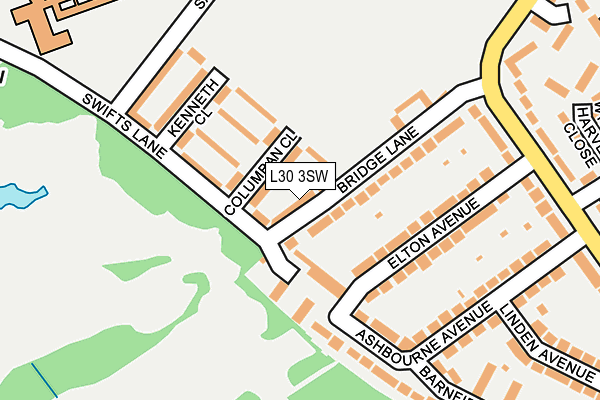 L30 3SW map - OS OpenMap – Local (Ordnance Survey)