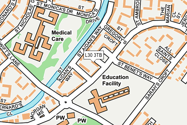 L30 3TB map - OS OpenMap – Local (Ordnance Survey)