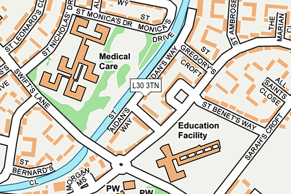 L30 3TN map - OS OpenMap – Local (Ordnance Survey)