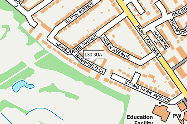 L30 3UA map - OS OpenMap – Local (Ordnance Survey)
