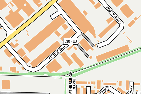 L30 4UJ map - OS OpenMap – Local (Ordnance Survey)