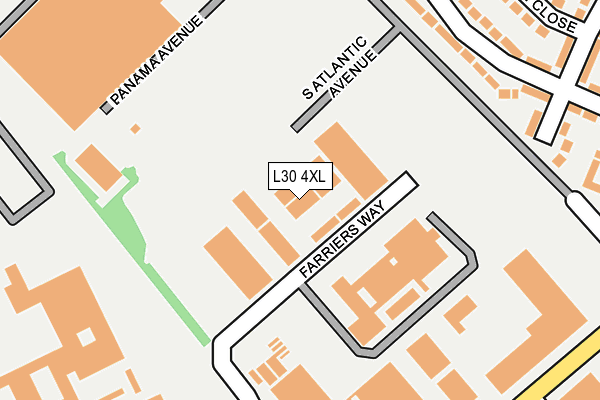 L30 4XL map - OS OpenMap – Local (Ordnance Survey)