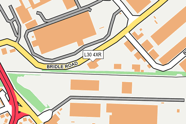 L30 4XR map - OS OpenMap – Local (Ordnance Survey)
