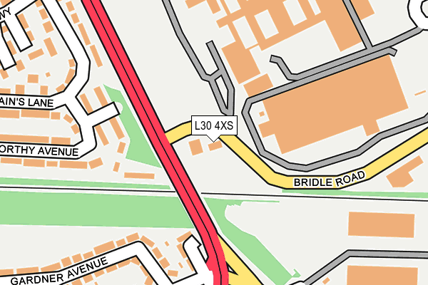 L30 4XS map - OS OpenMap – Local (Ordnance Survey)