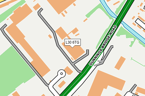 L30 6TG map - OS OpenMap – Local (Ordnance Survey)