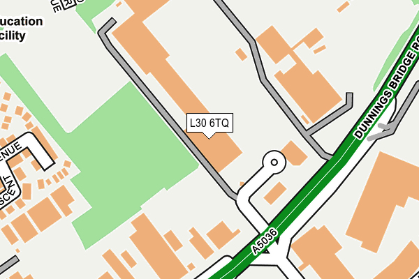 L30 6TQ map - OS OpenMap – Local (Ordnance Survey)