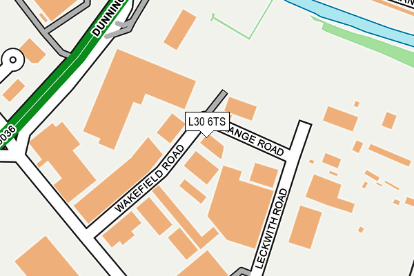 L30 6TS map - OS OpenMap – Local (Ordnance Survey)