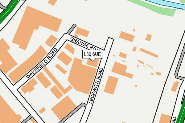 L30 6UE map - OS OpenMap – Local (Ordnance Survey)