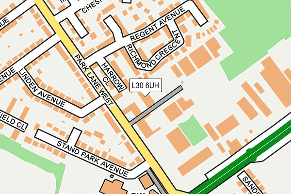 L30 6UH map - OS OpenMap – Local (Ordnance Survey)