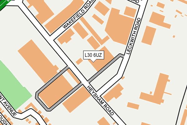 L30 6UZ map - OS OpenMap – Local (Ordnance Survey)