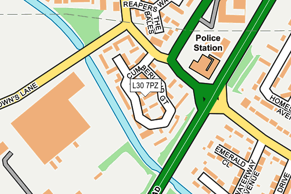L30 7PZ map - OS OpenMap – Local (Ordnance Survey)