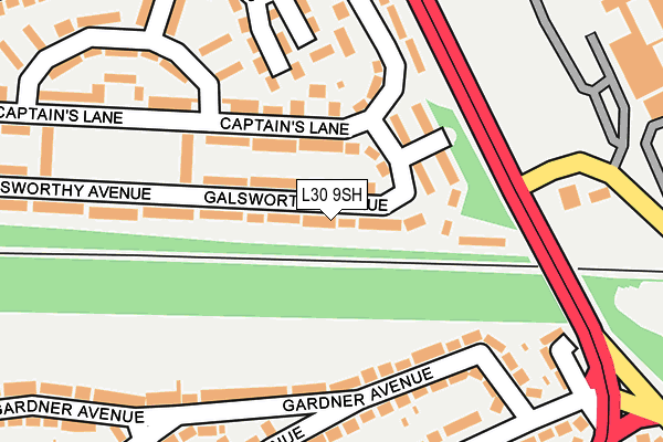 L30 9SH map - OS OpenMap – Local (Ordnance Survey)