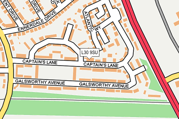 L30 9SU map - OS OpenMap – Local (Ordnance Survey)