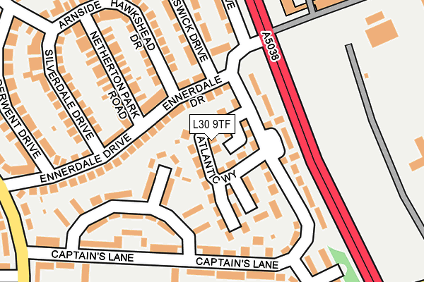 L30 9TF map - OS OpenMap – Local (Ordnance Survey)