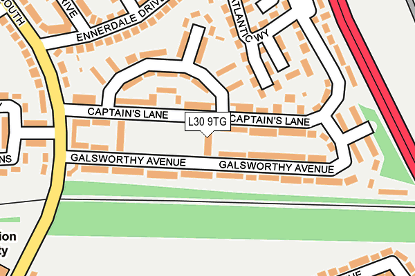 L30 9TG map - OS OpenMap – Local (Ordnance Survey)