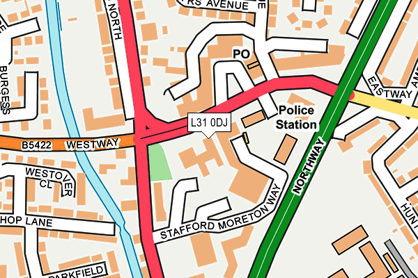 L31 0DJ map - OS OpenMap – Local (Ordnance Survey)