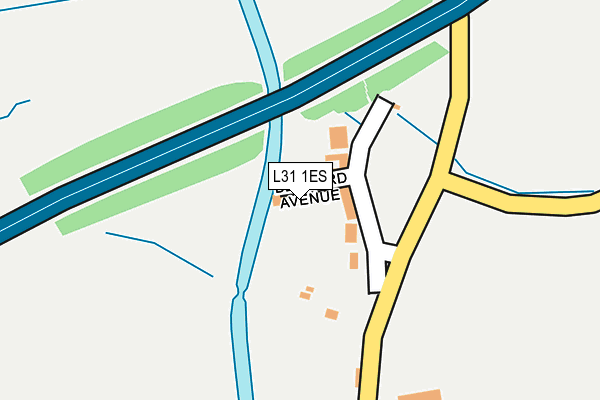 L31 1ES map - OS OpenMap – Local (Ordnance Survey)