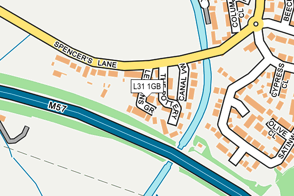 L31 1GB map - OS OpenMap – Local (Ordnance Survey)