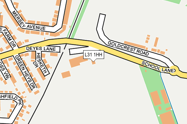L31 1HH map - OS OpenMap – Local (Ordnance Survey)