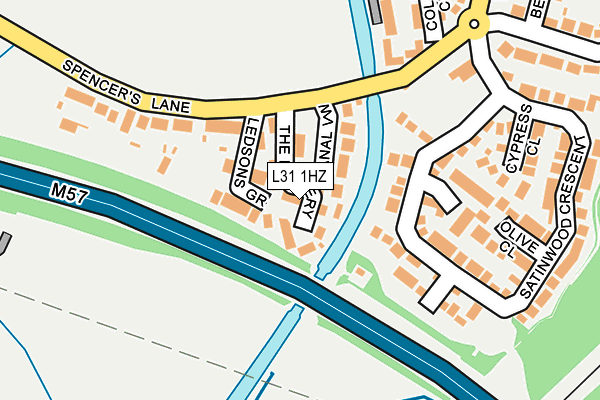 L31 1HZ map - OS OpenMap – Local (Ordnance Survey)