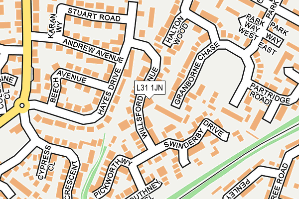 L31 1JN map - OS OpenMap – Local (Ordnance Survey)