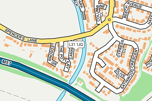L31 1JQ map - OS OpenMap – Local (Ordnance Survey)