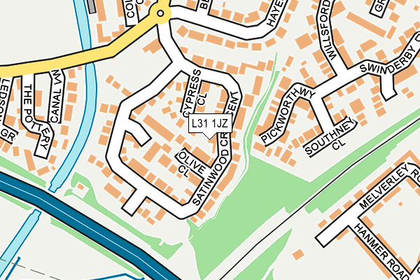 L31 1JZ map - OS OpenMap – Local (Ordnance Survey)