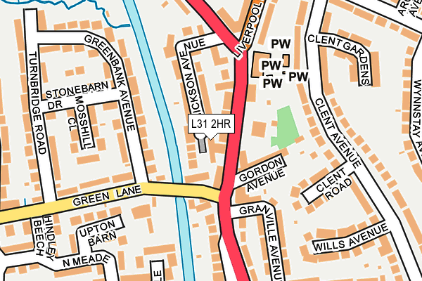 L31 2HR map - OS OpenMap – Local (Ordnance Survey)