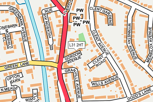 L31 2HT map - OS OpenMap – Local (Ordnance Survey)