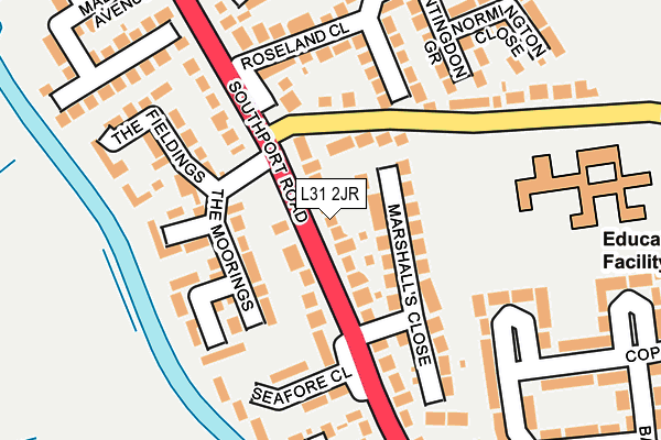 L31 2JR map - OS OpenMap – Local (Ordnance Survey)