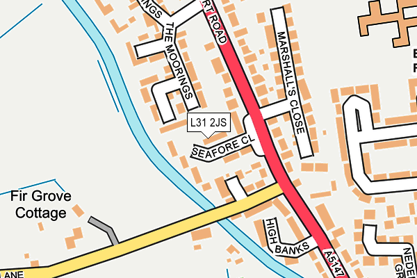 L31 2JS map - OS OpenMap – Local (Ordnance Survey)