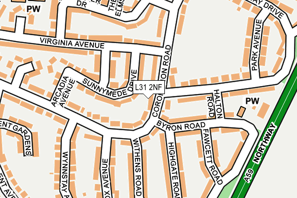 L31 2NF map - OS OpenMap – Local (Ordnance Survey)