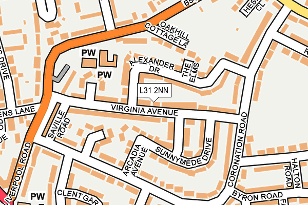 L31 2NN map - OS OpenMap – Local (Ordnance Survey)