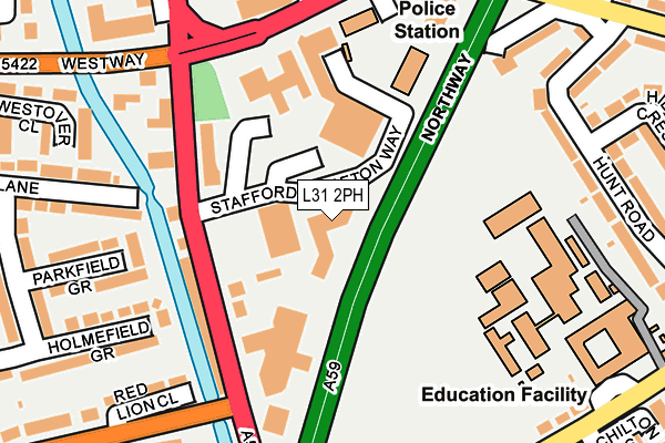 L31 2PH map - OS OpenMap – Local (Ordnance Survey)