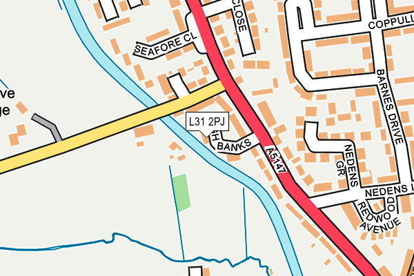 L31 2PJ map - OS OpenMap – Local (Ordnance Survey)