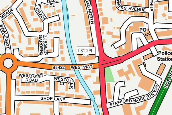 L31 2PL map - OS OpenMap – Local (Ordnance Survey)