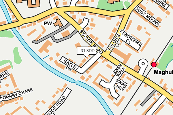 L31 3DD map - OS OpenMap – Local (Ordnance Survey)