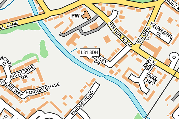 L31 3DH map - OS OpenMap – Local (Ordnance Survey)