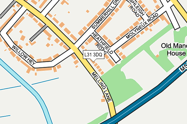 L31 3DQ map - OS OpenMap – Local (Ordnance Survey)